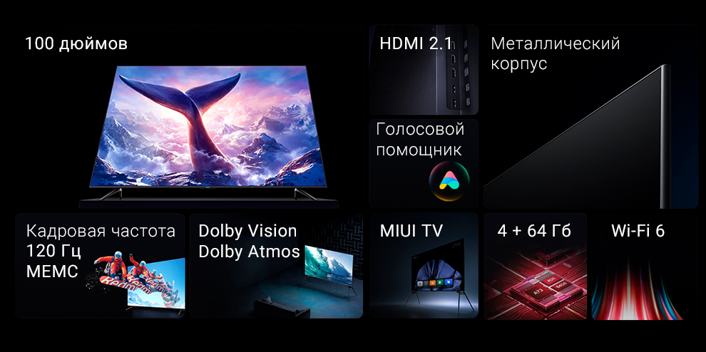 Телевизор Redmi TV 100”